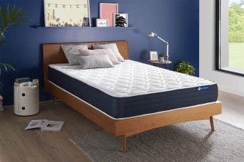 Matelas 135x190 cm Ressorts ensachés et Mémoire de forme - Actiflex Sleep