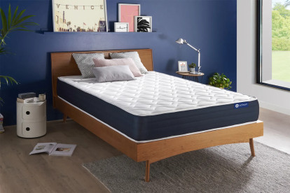 Matelas 135x190 cm Ressorts ensachés et Mémoire de forme - Actiflex Sleep