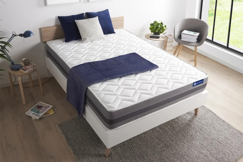 Matelas 133x182 cm Latex et mémoire de forme - Actilatex Relax