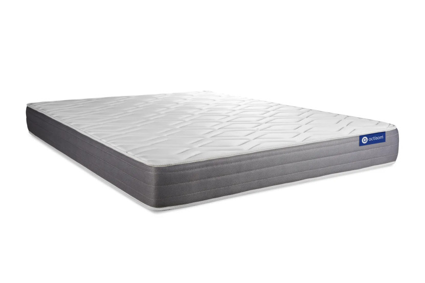 Ensemble Matelas Sommier 130x190 cm - Sommier Blanc (en kit) - Actimemo Dream