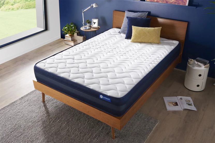 Matelas 120x195 cm Ressorts ensachés et Mémoire de forme - Actiflex Tech