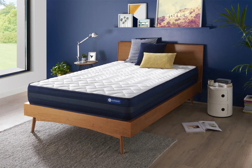 Matelas 140x190 cm Ressorts ensachés et Mémoire de forme - Actiflex Tech