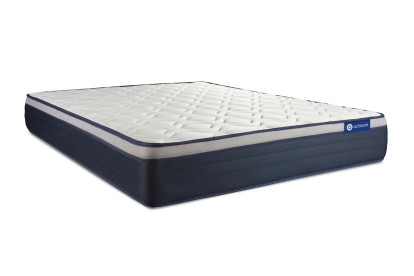 Ensemble Matelas Sommier 180x210 cm - Sommier Gris (en kit) - Actilatex Max