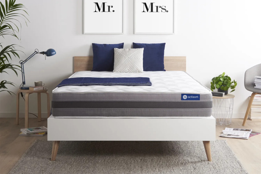 Matelas 140x200 cm Latex et mémoire de forme - Actilatex Relax