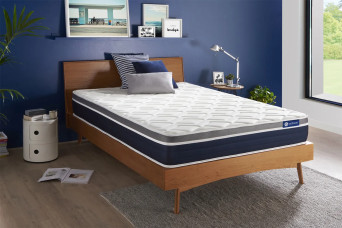 Matelas 135x190 cm Ressorts ensachés et Mémoire de forme - Actiflex Confort