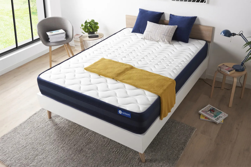 Matelas 130x200 cm Latex et mémoire de forme - Actilatex Tech
