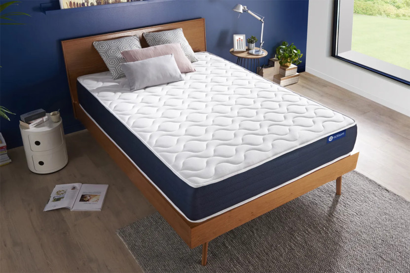 Matelas 130x210 cm Ressorts ensachés et Mémoire de forme - Actiflex Sleep