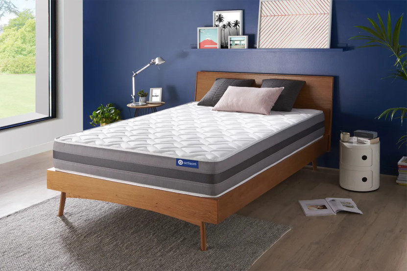 Matelas 140x200 cm Ressorts ensachés et Mémoire de forme - Actiflex Relax