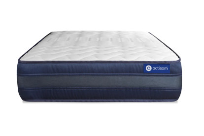 Matelas 100x190 cm Ressorts ensachés et Mémoire de forme - Actiflex Tech