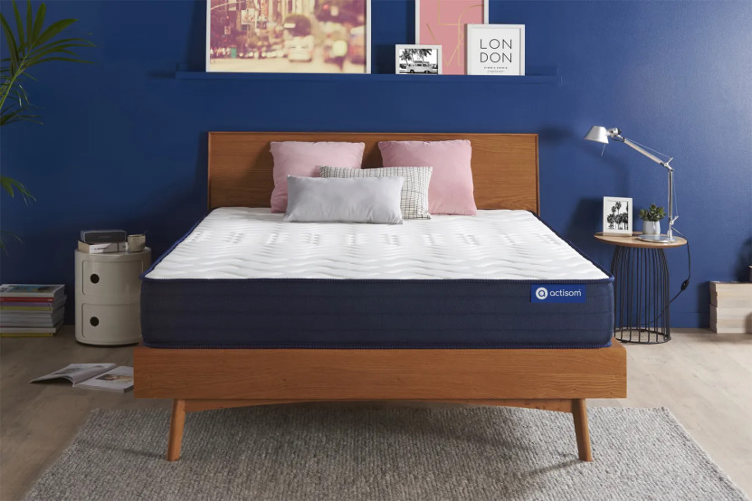 Matelas 130x210 cm Ressorts ensachés et Mémoire de forme - Actiflex Life