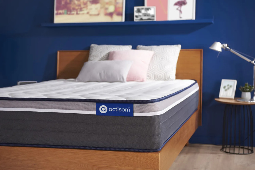 Matelas 100x210 cm Ressorts ensachés et Mémoire de forme - Actiflex Plus