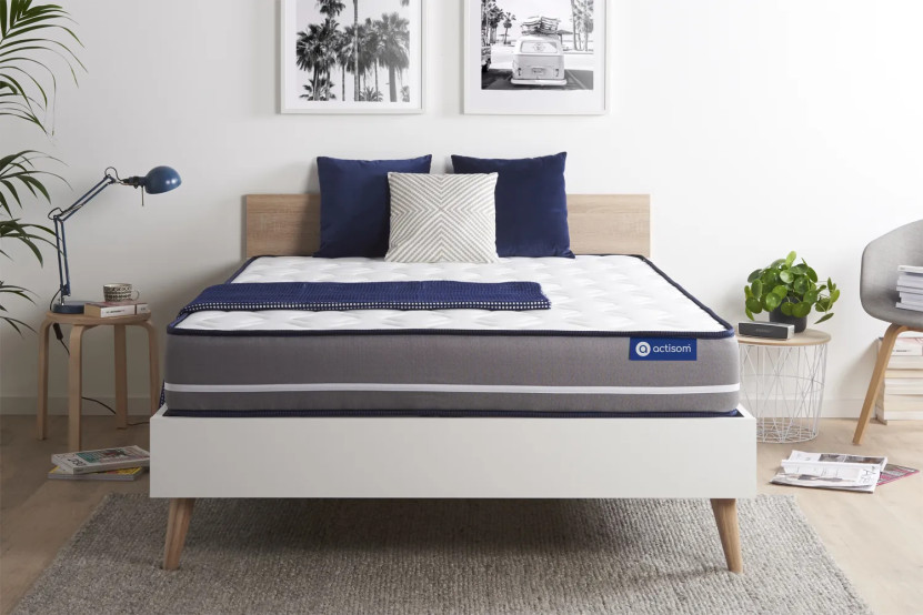 Matelas 140x200 cm Latex et mémoire de forme - Actilatex Pur
