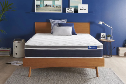 Matelas 130x190 cm Ressorts ensachés et Mémoire de forme - Actiflex Confort