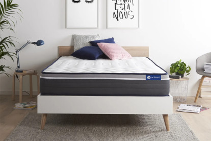 Matelas 133x182 cm Latex et mémoire de forme - Actilatex Plus