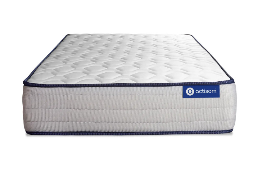 Ensemble Matelas Sommier 80x200 cm - Sommier Blanc (en kit) - Actilatex Form