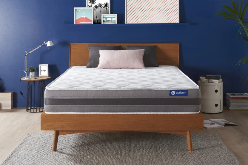 Matelas 130x200 cm Ressorts ensachés et Mémoire de forme - Actiflex Relax