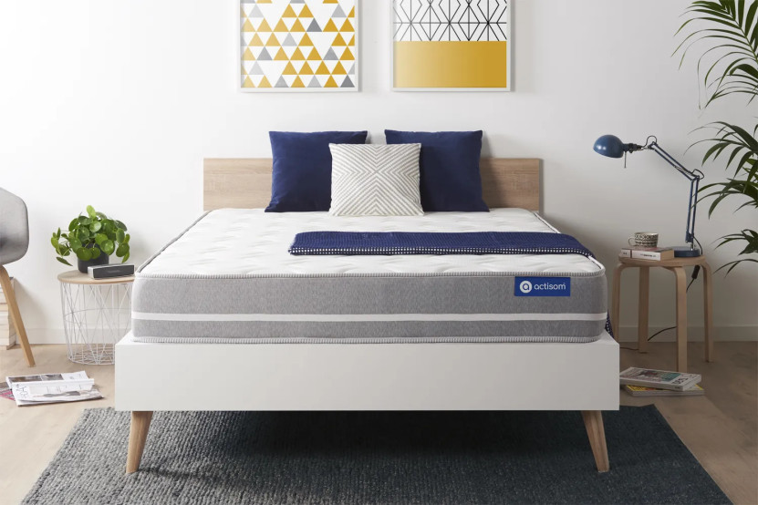 Matelas 135x190 cm Latex et mémoire de forme - Actilatex Touch