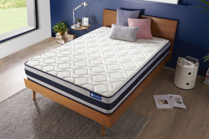 Matelas 150x200 cm Ressorts ensachés et Mémoire de forme - Actiflex Ergo