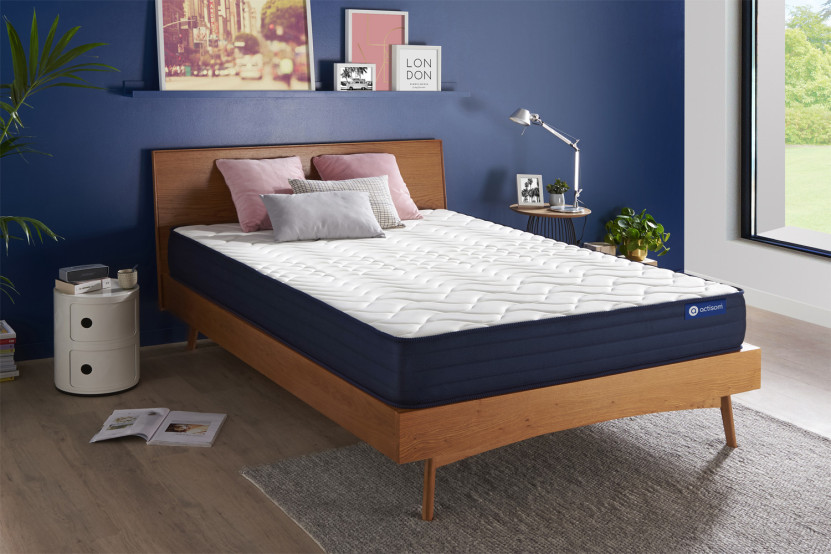 Matelas 140x190 cm Ressorts ensachés et Mémoire de forme - Actiflex Life
