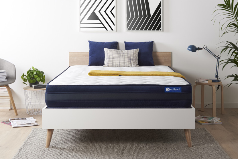Matelas 130x220 cm Latex et mémoire de forme - Actilatex Tech