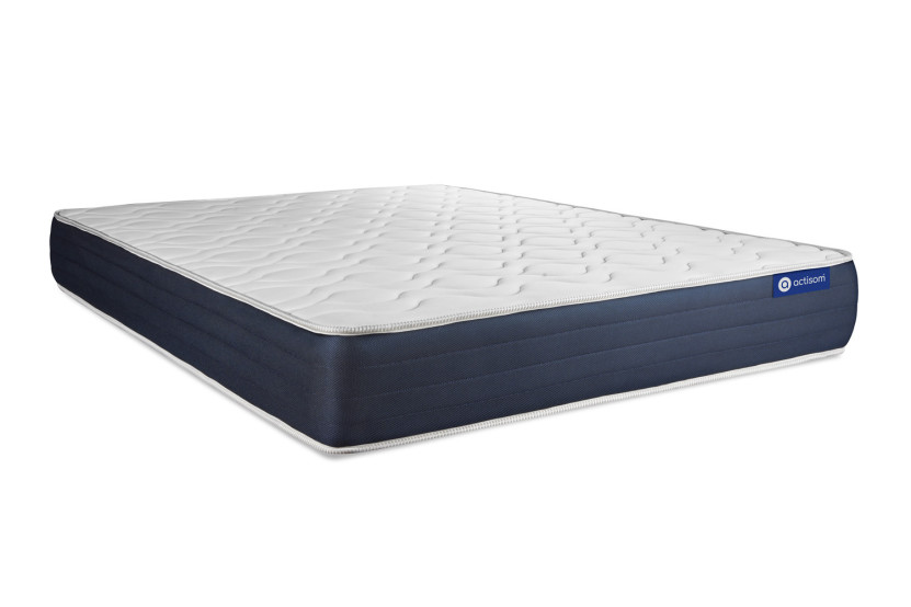 Ensemble Matelas Sommier 180x210 cm - Sommier Gris (en kit) - Actimemo Sleep
