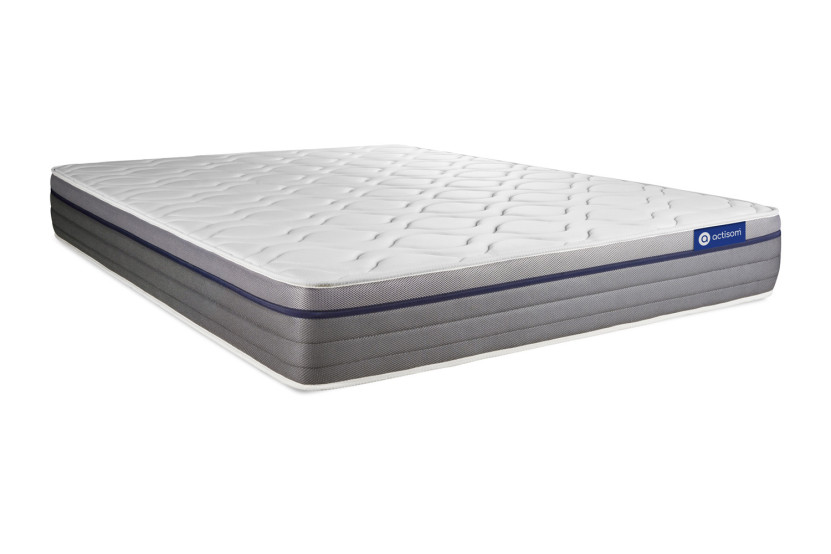 Ensemble Matelas Sommier 180x210 cm - Sommier Blanc (en kit) - ActiMemo Zen