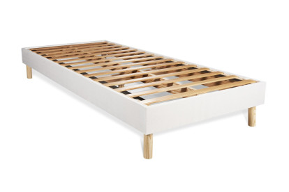Ensemble Matelas Sommier 80x190 cm - Sommier Blanc (en kit) - Actiflex Morpho