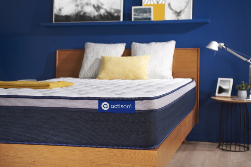Matelas 120x195 cm Ressorts ensachés et Mémoire de forme - Actiflex Max