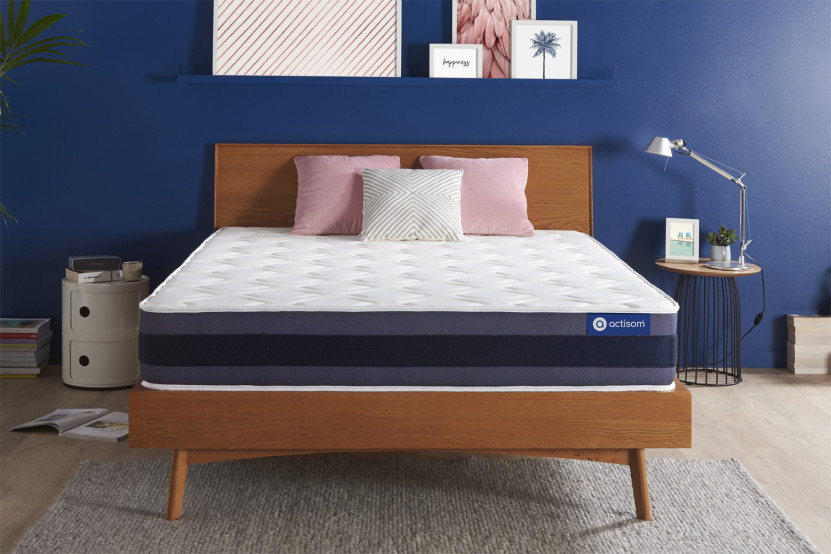 Matelas 130x190 cm Ressorts ensachés et Mémoire de forme - Actiflex Morpho
