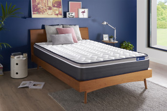 Matelas 130x210 cm Ressorts ensachés et Mémoire de forme - Actiflex Plus