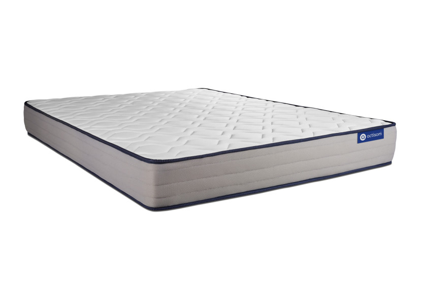 Ensemble Matelas Sommier 120x200 cm - Sommier Gris (en kit) - Actilatex Form