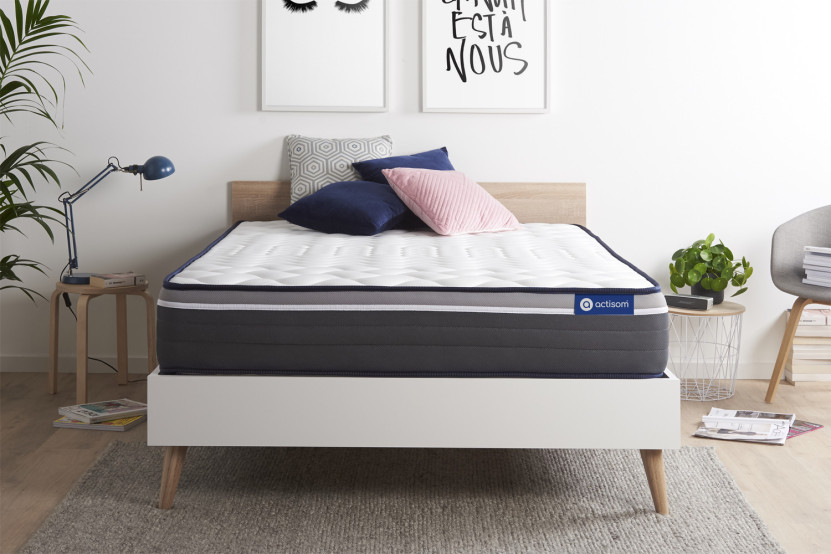 Matelas 135x200 cm Latex et mémoire de forme - Actilatex Plus