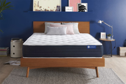 Matelas 140x200 cm Ressorts ensachés et Mémoire de forme - Actiflex Sleep