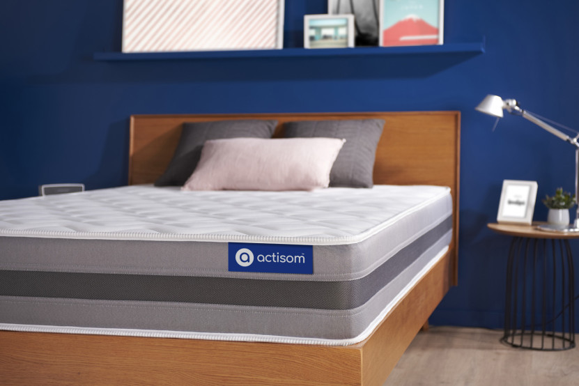 Matelas 100x220 cm Ressorts ensachés et Mémoire de forme - Actiflex Relax
