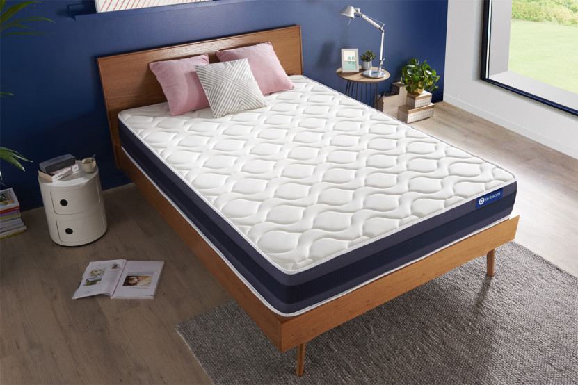 Matelas 130x190 cm Ressorts ensachés et Mémoire de forme - Actiflex Morpho