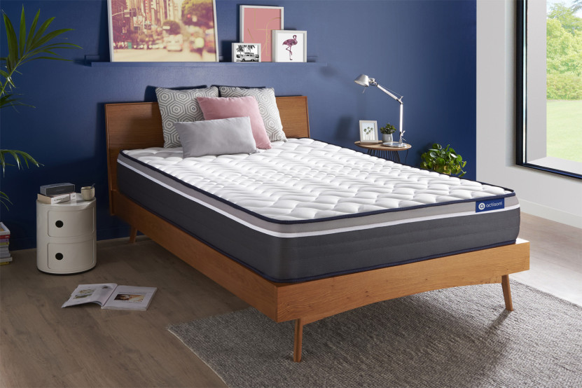 Matelas 133x182 cm Ressorts ensachés et Mémoire de forme - Actiflex Plus