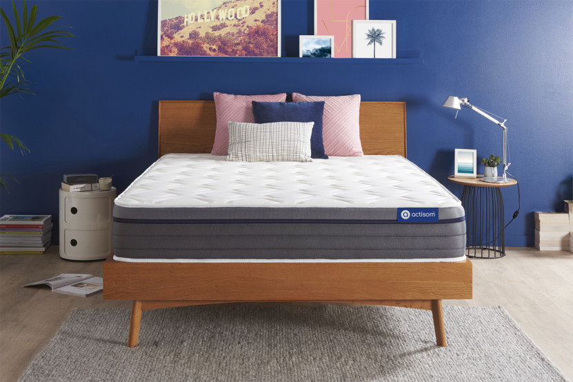 Matelas 160x195 cm Ressorts ensachés et Mémoire de forme - Actiflex Zen