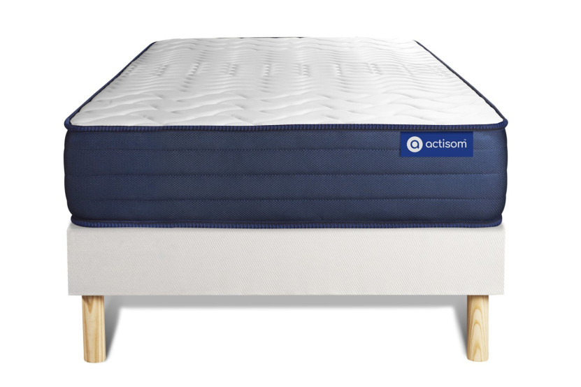 Ensemble Matelas Sommier 80x200 cm - Sommier Blanc (en kit) - Actiflex Life
