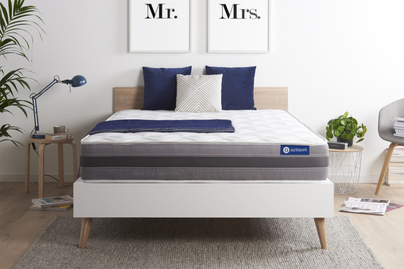 Matelas 140x210 cm Latex et mémoire de forme - Actilatex Relax