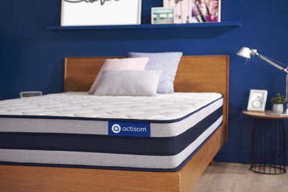 Matelas 90x210 cm Ressorts ensachés et Mémoire de forme - Actiflex Ergo